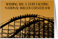 National Roller Coaster Day August 16th card