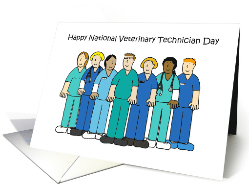 National Veterinary Technician Day September 28th CArtoon Group card