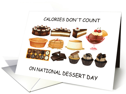 National Dessert Day October 14th Dessert Selection card (1705902)