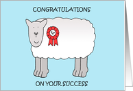 Congratulations Prize Sheep at County or State Fair card