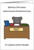 Happy Administrative Professionals Day for Office Manager card