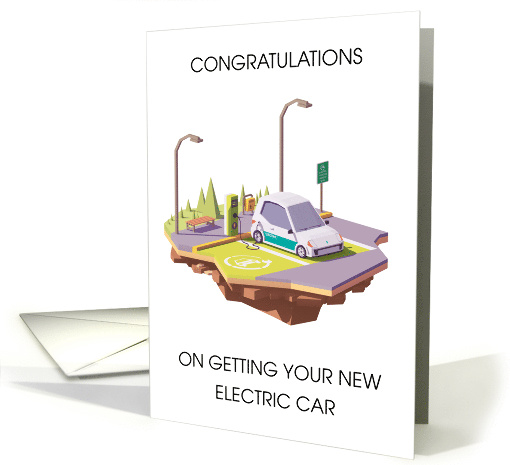Congratulations on Getting New Electric Car card (1735768)