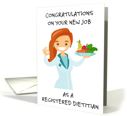 Congratulations New Job as a Registered Dietitian card (1738050)