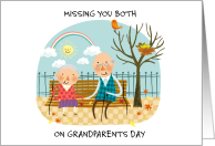 Missing You Both on Grandparents Day September 11th card