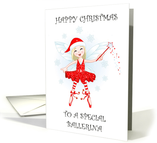 Happy Christmas to Ballerina Festive Fairy card (1743904)