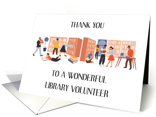 Thank You to Library Volunteer card (1750404)