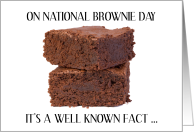 National Brownie Day December 8th card