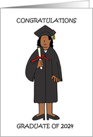 Graduation 2024 Congratulations For Her African American card