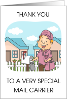 National Thank a Mail Carrier Day Smiling Mailman card