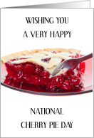 National Cherry Pie Day February 20th card