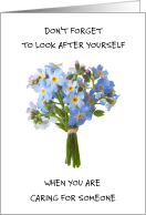 Support and Encouragement for Alzheimer’s Carer card