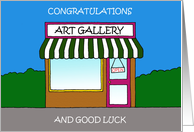 Congratulations New Art Gallery Opening card