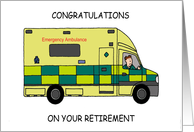 Congratulations on Your Retirement British Paramedic card