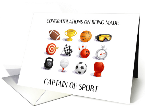 Congratulations on Being Made Captain of Sport card (1806648)