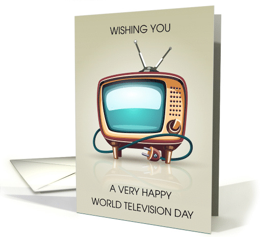 World Television Day November 21st Retro TV card (1809244)