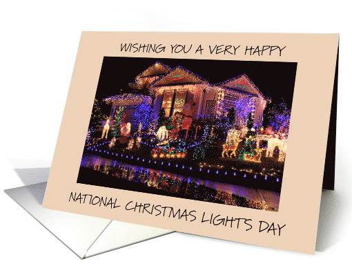 National Christmas Lights Day December 1st card (1810364)