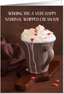 National Whipped Cream Day January 5th card