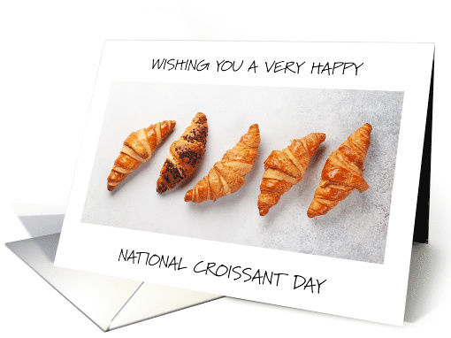National Croissant Day January 30th card (1821734)