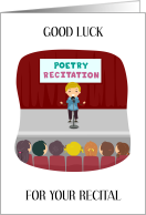 Good Luck for Poetry Recital card