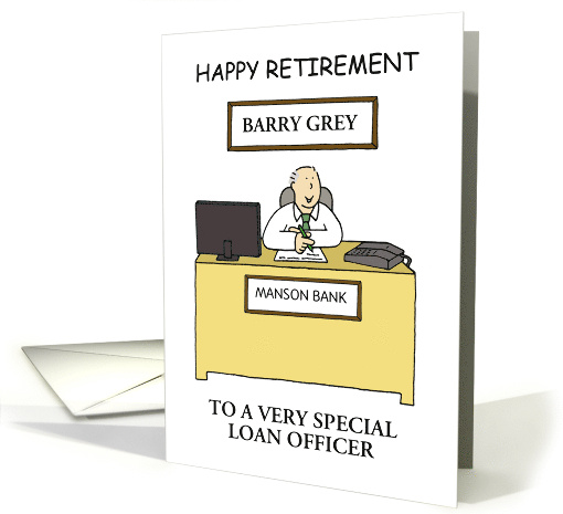 Happy Retirement For Him Personalize Any Name and Details card