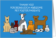 Thanks to Pet Foster Parents Cats and Dogs card