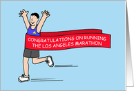 Congratulations on Running the Los Angeles Marathon card