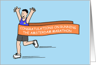 Congratulations on Running the Amsterdam Marathon card