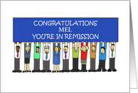 Congratulations on Being in Remission Any Name card