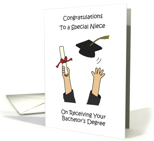 Congratulations Niece On Receiving Bachelors Degree card (1842846)