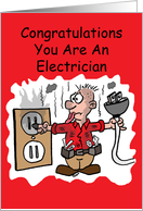Electrician Graduate Congratulations card