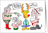 Christmas Naughty List Adult Sex Humor card
