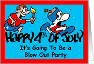 4th of July Party Invitation card