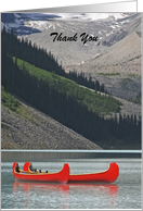 Thank You for Your Sympathy, Mountain Canoes card