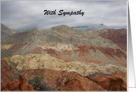With Sympathy, Cloudy Day in Red Rock, Personalize Cover/Inside card