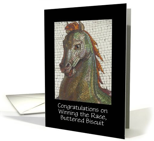 Congratulations on Your Win, Mosaic Horse, Personalize... (1034479)