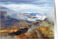 Canyon Clouds, Grand Canyon, Blank Note Card
