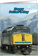 Happy Father’s Day, Railroad Worker, Train card