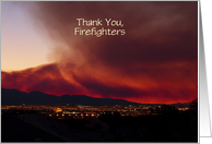 Thank You, Firefighters card