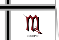 Scorpio Zodiac Happy Birthday card