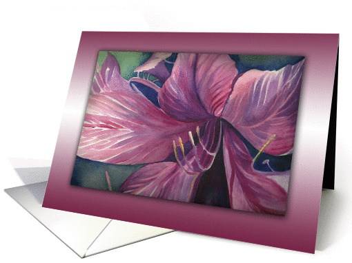 Bauhinia, Purple Orchid Tree Flower blank Note card (1068739)