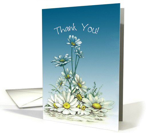 Thank You Daisies Blank Note card (1078684)