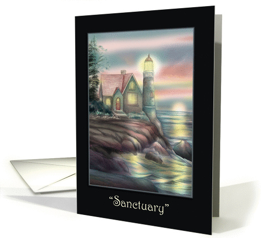 Sanctuary Lighthouse, Deodora Cove Blank Note card (1125316)