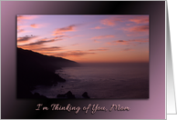 I’m Thinking of You, Sunrise over the Ocean for Mom Card