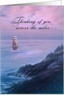 Thinking of You Across the Miles, Ship at Sea Card