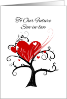 Valentine Heart Tree to our Future Son-in-law card