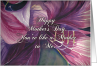 Purple Orchid You’re Like A Mother To Me for Mother’s Day card