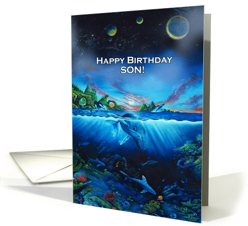 Happy Birthday Waterworld for Son from Mom card (1342640)