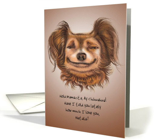 Gizmo Adoration Customizable Valentine's Day: Ay, Chihuahua card