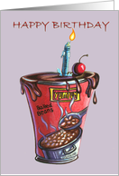 Happy Baked Bean Birthday Card