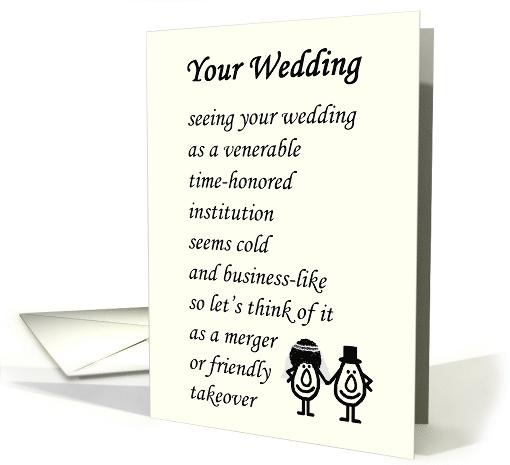 Your Wedding - a funny wedding & marriage poem for the... (1206194)
